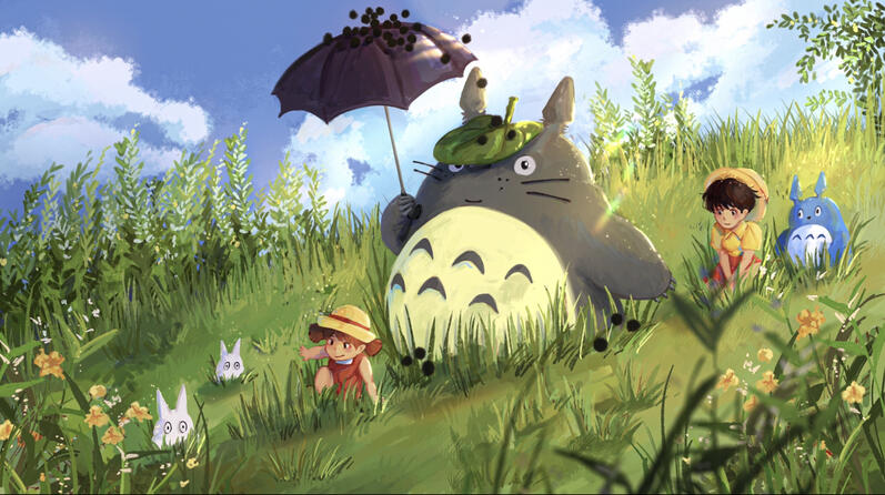 friends up on the hill